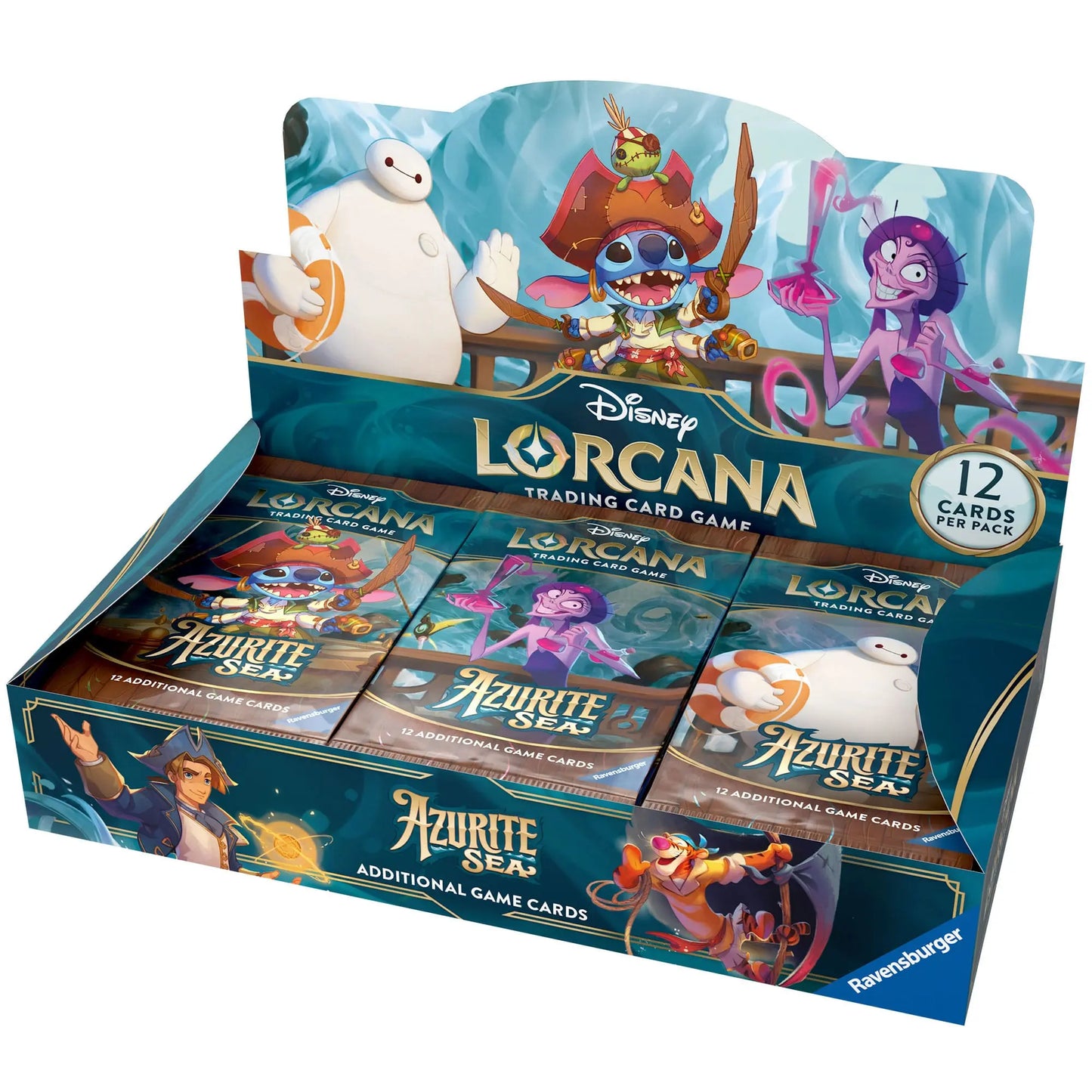 Disney Lorcana TCG Azurite Sea Booster Display (24 Packs) Sleek Geek Collectibles