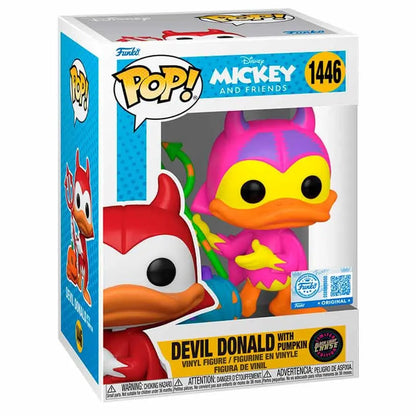 Funko Pop: Disney Mickey and Friends Devil Donald with Pumpkin #1446 (Chase Exclusive) Sleek Geek