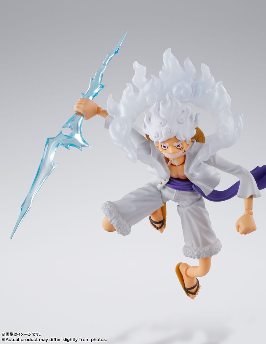 One Piece S.H. Figuarts Action Figure Monkey D. Luffy Gear 5 Sleek Geek Collectibles