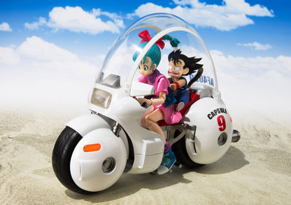 Dragon Ball S.H. Figuarts Vehicle with Figure Bulma's Motorcycle Hoipoi Capsule No. 9 17 cm Sleek Geek