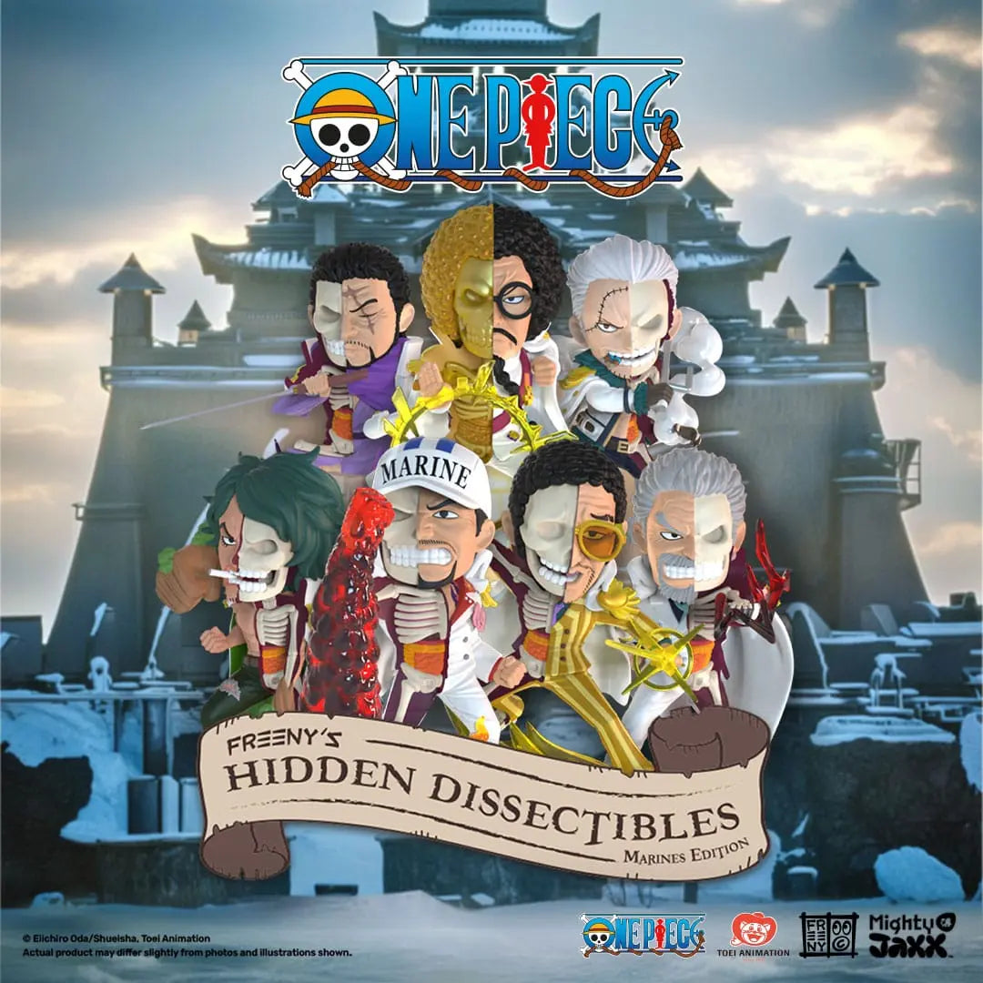 One Piece Freeny's Hidden Dissectables Marines Edition 4 inch Vinyl Figure Blind Box Sleek Geek Collectibles