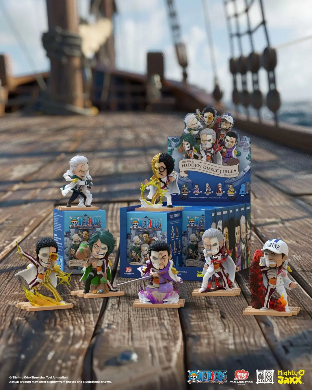 One Piece Freeny's Hidden Dissectables Marines Edition 4 inch Vinyl Figure Blind Box Sleek Geek Collectibles