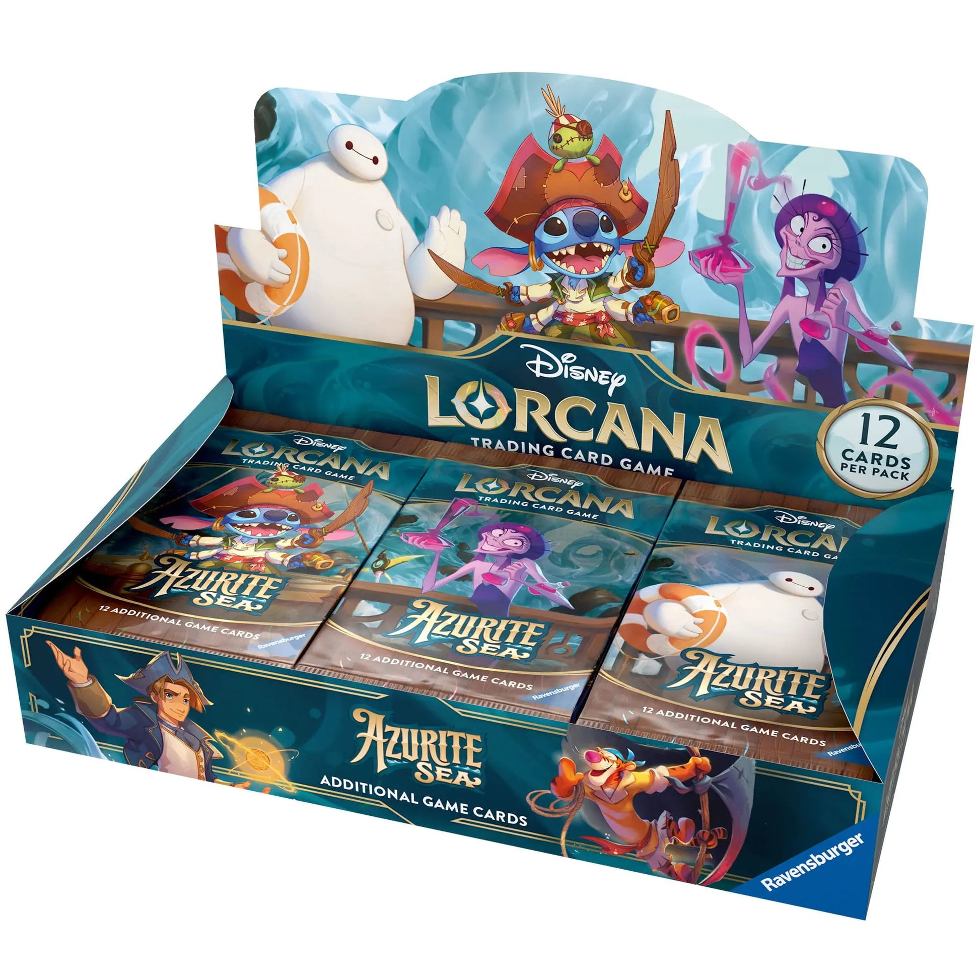 Disney Lorcana TCG Azurite Sea Booster Display (24 Packs) Sleek Geek Collectibles