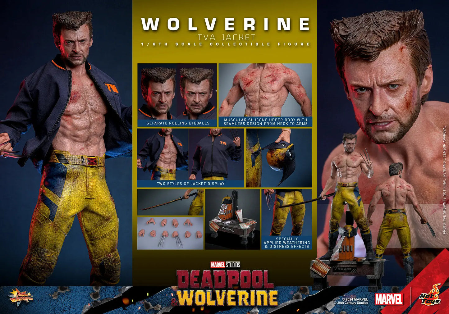Hot Toys 1/6 Wolverine TVA Jacket - Deadpool & Wolverine Sleek Geek Collectibles