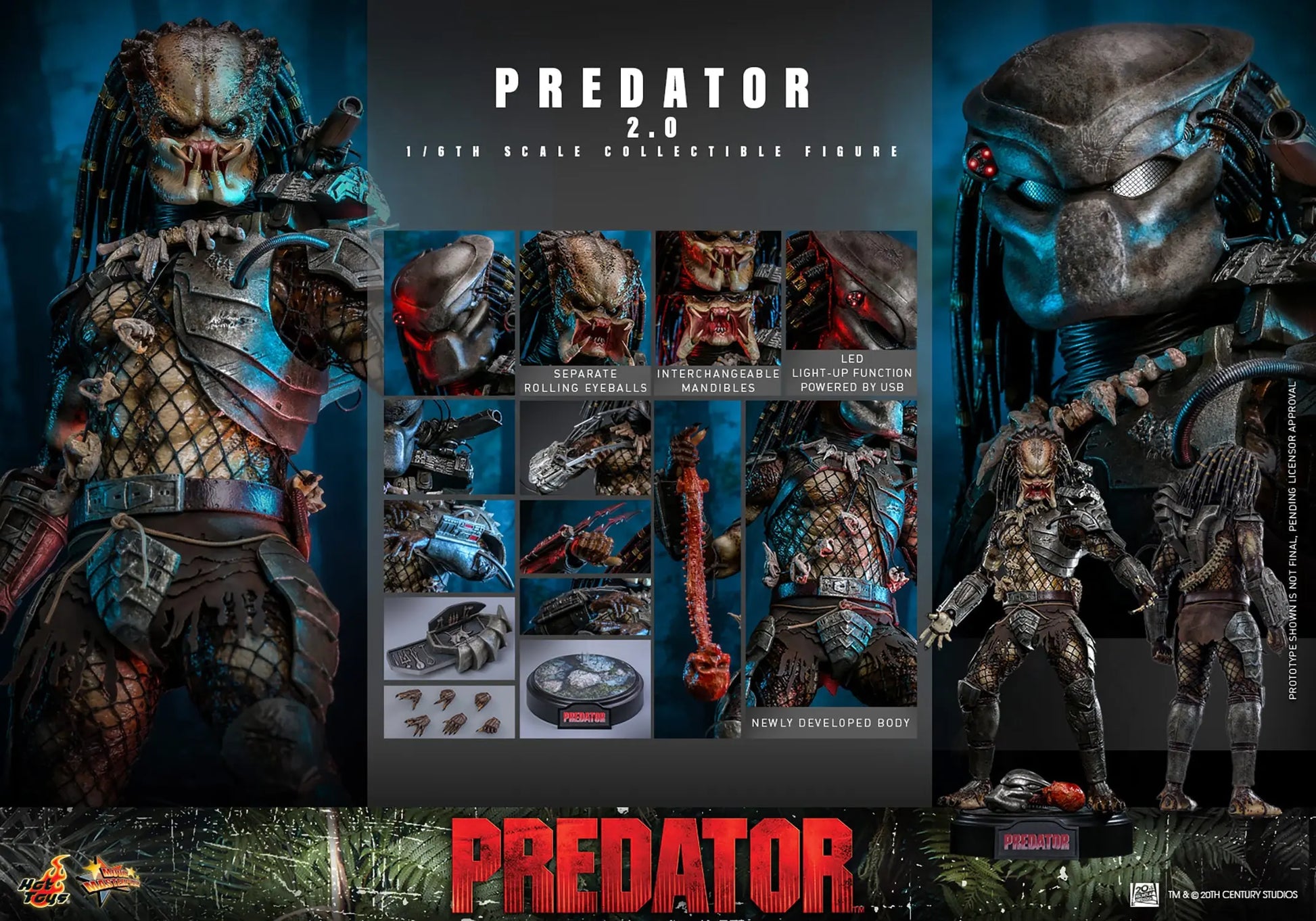 Hot Toys 1/6 Predator 2.0 - Predator Sleek Geek Collectibles
