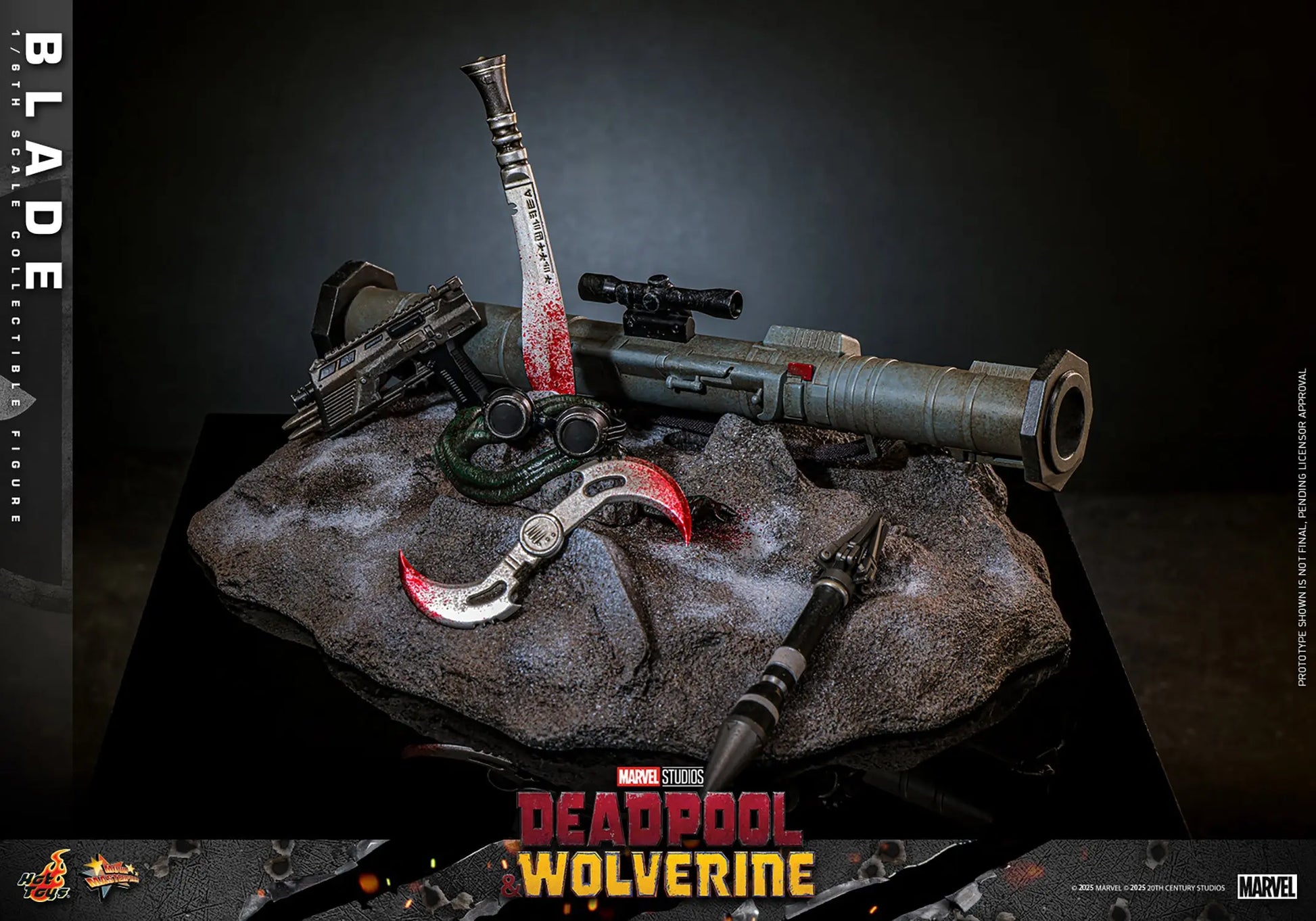 Hot Toys 1/6 Blade - Deadpool & Wolverine Sleek Geek Collectibles