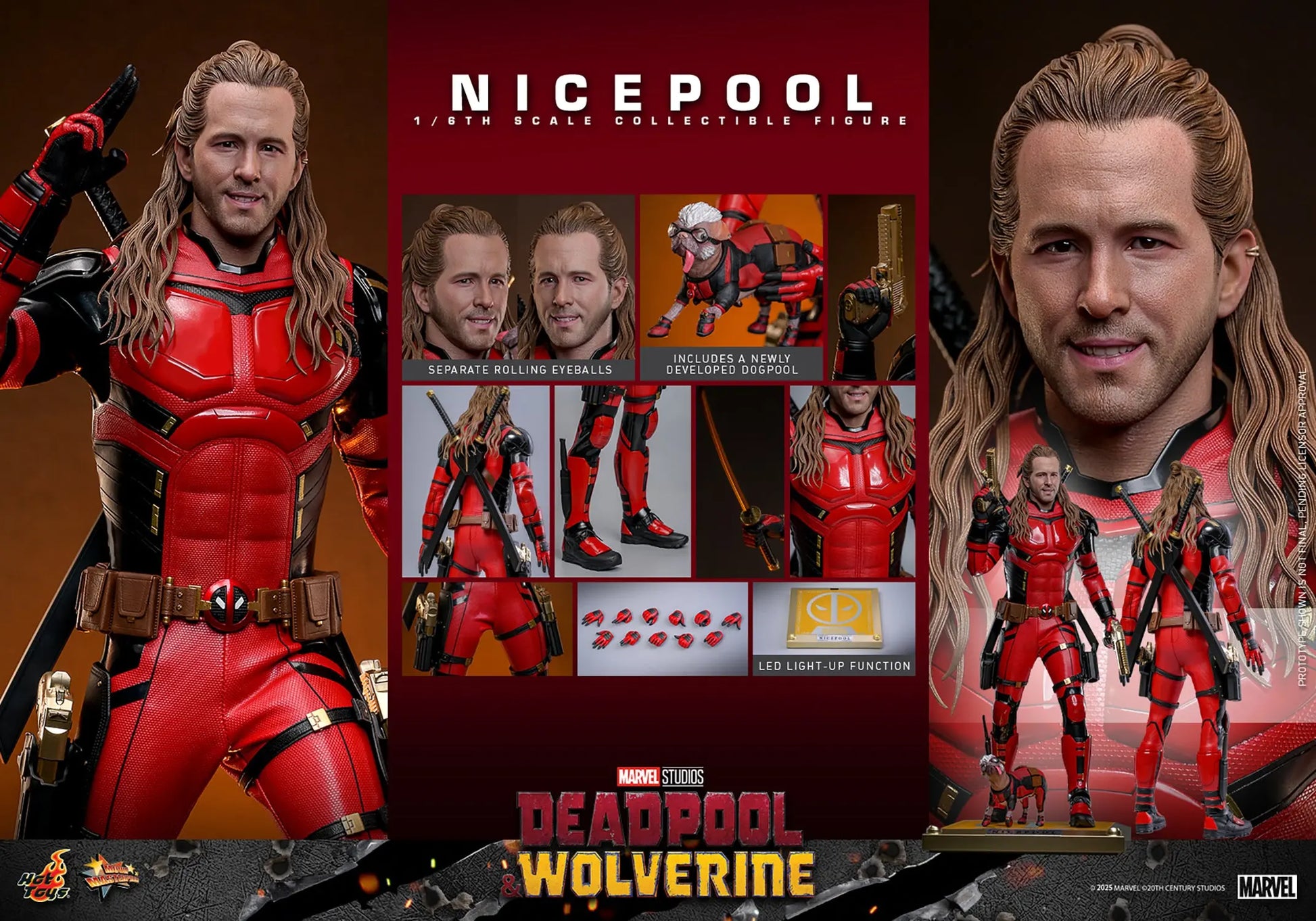 Hot Toys 1/6 Nicepool - Deadpool & Wolverine Sleek Geek Collectibles