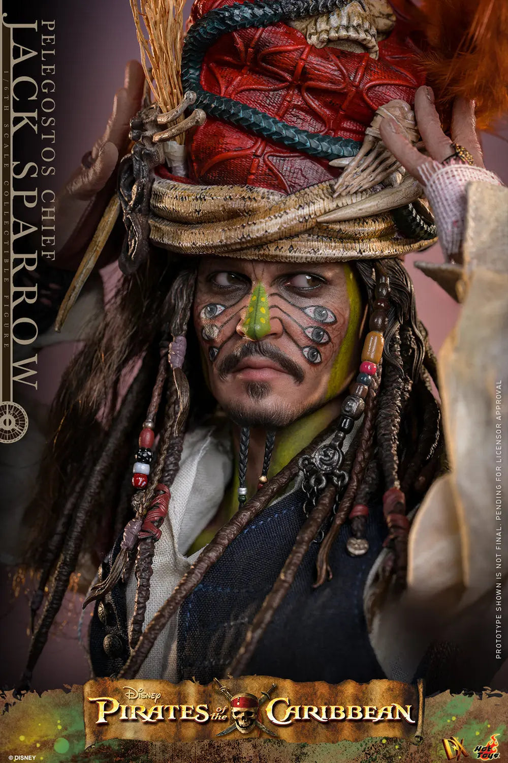 Hot Toys 1/6 Pelegostos Chief Jack Sparrow - Pirates of the Caribbean - Dead Man's Chest Sleek Geek Collectibles