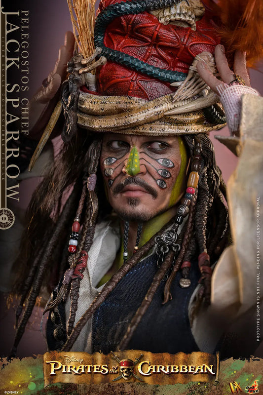 Hot Toys 1/6 Pelegostos Chief Jack Sparrow - Pirates of the Caribbean - Dead Man's Chest Sleek Geek Collectibles