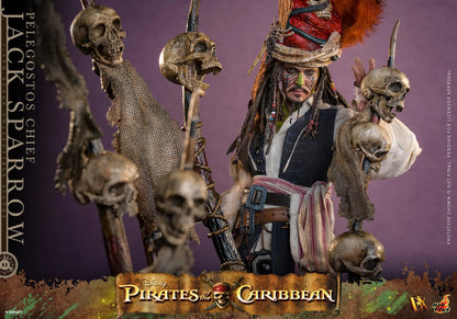 Hot Toys 1/6 Pelegostos Chief Jack Sparrow - Pirates of the Caribbean - Dead Man's Chest Sleek Geek Collectibles