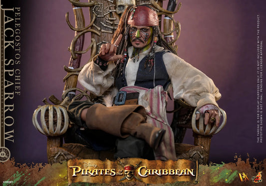 Hot Toys 1/6 Pelegostos Chief Jack Sparrow - Pirates of the Caribbean - Dead Man's Chest Sleek Geek Collectibles