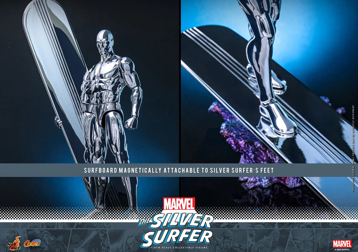 Hot Toys 1/6 Silver Surfer Sleek Geek Collectibles