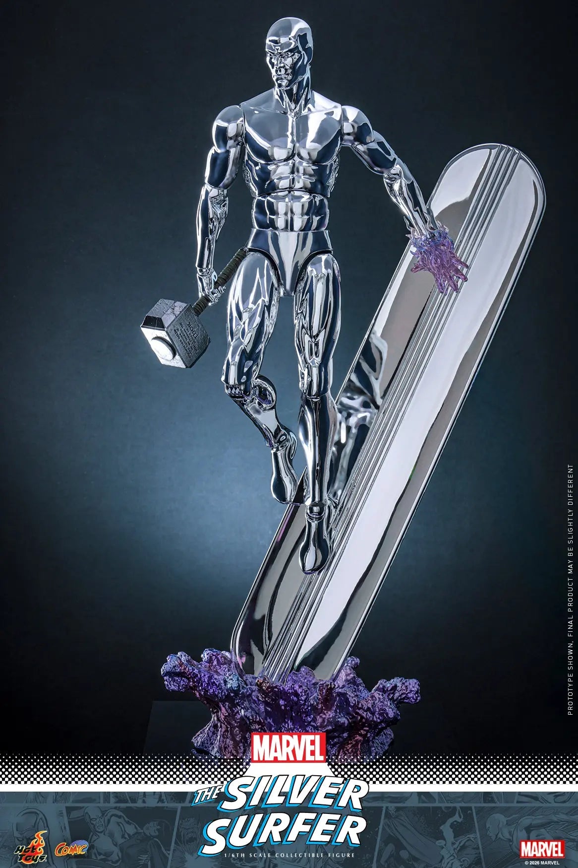 Hot Toys 1/6 Silver Surfer Sleek Geek Collectibles