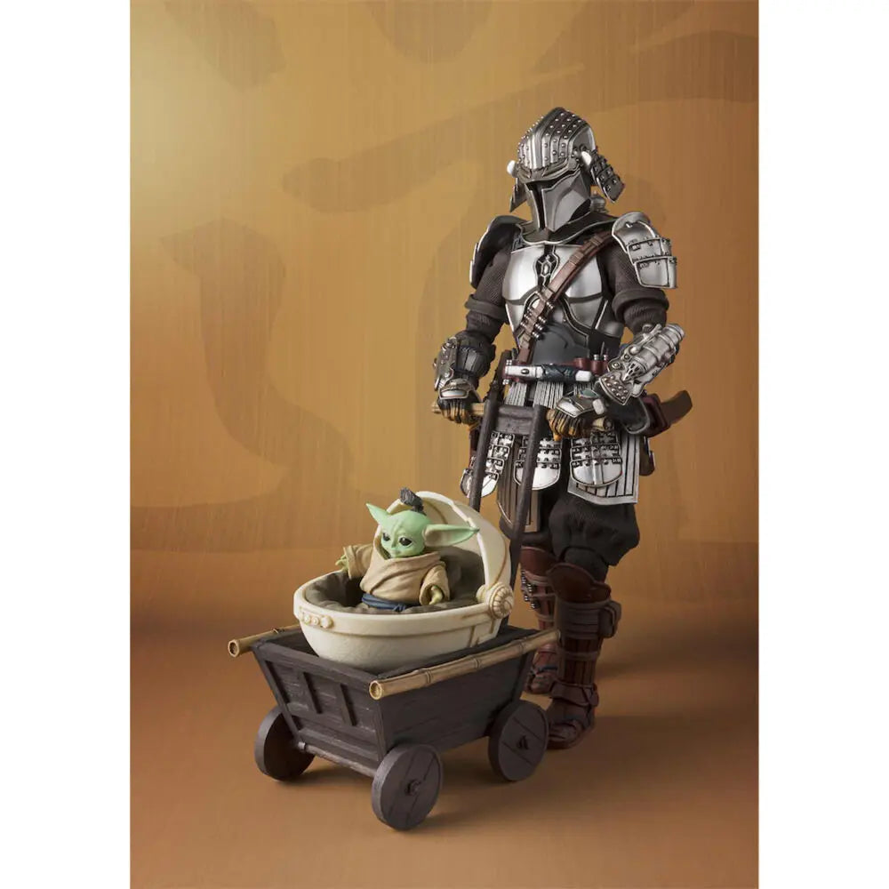 Star Wars S.H. Figuarts Ronin Mandalorian Beskar Armor & Grogu Sleek Geek