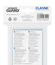 Ultimate Guard Classic Sleeves Standard Size (100) Sleek Geek Collectibles