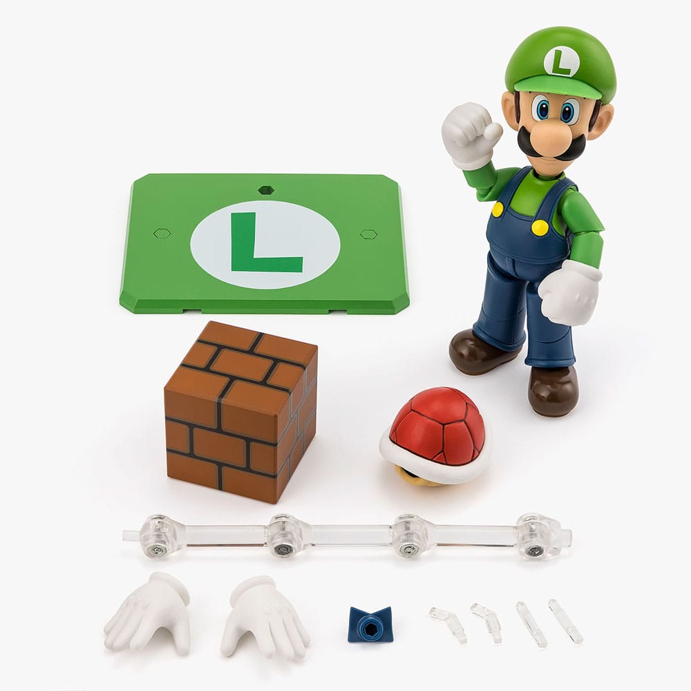 Super Mario S.H. Figuarts Action Figure Luigi 11 cm Sleek Geek